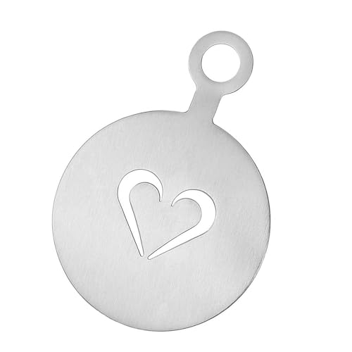 perfk Kaffee Dekoration Schablone Kuchen Stempel dekorieren Schablone wiederverwendbare DIY Basteldekor Backvorlagen für Schokoladenmilch Latte, Herz perfk Kaffee Dekoration Schablone Kuchen Stempel dekorieren Schablone wiederverwendbare DIY Basteldekor Backvorlagen für Schokoladenmilch Latte, Herz von perfk