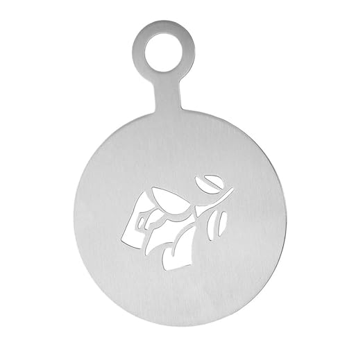 perfk Kaffee Dekoration Schablone Kuchen Stempel dekorieren Schablone wiederverwendbare DIY Basteldekor Backvorlagen für Schokoladenmilch Latte, Rose perfk Kaffee Dekoration Schablone Kuchen Stempel dekorieren Schablone wiederverwendbare DIY Basteldekor Backvorlagen für Schokoladenmilch Latte, Rose von perfk
