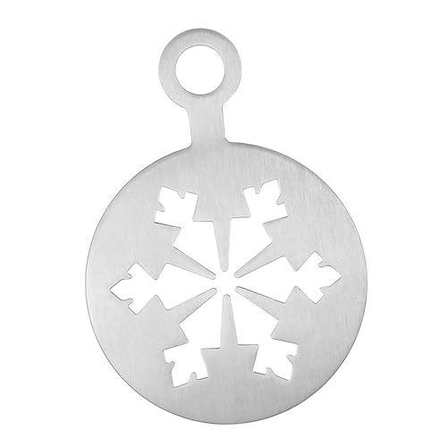 perfk Kaffee Dekoration Schablone Kuchen Stempel dekorieren Schablone wiederverwendbare DIY Basteldekor Backvorlagen für Schokoladenmilch Latte, Schneeflocke perfk Kaffee Dekoration Schablone Kuchen Stempel dekorieren Schablone wiederverwendbare DIY Basteldekor Backvorlagen für Schokoladenmilch Latte, Schneeflocke von perfk