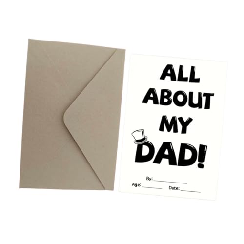 perfk Karte zum Vatertag mit Umschlag, vielseitig einsetzbar, bedeutungsvoll, einzigartig, Dankeschön-Geschenk, Geburtstagsgrußkarte für Papa, ihn perfk Karte zum Vatertag mit Umschlag, vielseitig einsetzbar, bedeutungsvoll, einzigartig, Dankeschön-Geschenk, Geburtstagsgrußkarte für Papa, ihn von perfk