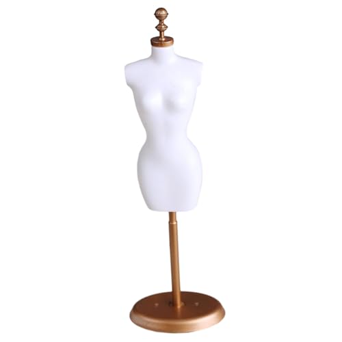 perfk Kleid Display Mannequin Ständer Kleidung Unterstützung Halter Kinder Geschenke Mini Pretend Spielen Spielzeug für 1/6 Puppenhaus BJD Puppe Teile, Weiß von perfk