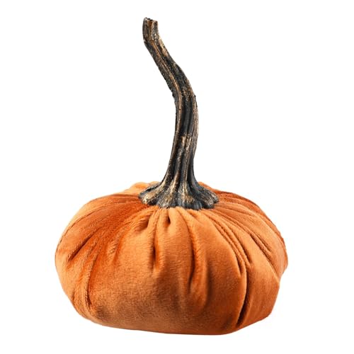 perfk Künstlicher Kürbis, Samtstoff, Epe-Schaumstoff, gefüllt, weich, ausgestopfte dekorative Dekoration für Festivals, Bauernhäuser, Hochzeiten, 12cm perfk Künstlicher Kürbis, Samtstoff, Epe-Schaumstoff, gefüllt, weich, ausgestopfte dekorative Dekoration für Festivals, Bauernhäuser, Hochzeiten, 12cm von perfk
