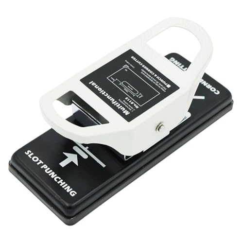 perfk Locher für Abzeichenschlitze, Eckenrunder, Stanzwerkzeug, manueller Locher für Abzeichen, Eckenschneider für Ausweise, Basteln, Namensschilder, PVC, R5 Ohne Standort von perfk