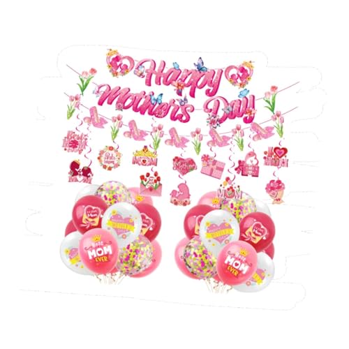 perfk Mutter Tag Dekorationen Mutter Day Ornament Mutter Liebe Mutter Banner Mutter Tag Luftballons bunt für Kamin vordere Tür von perfk