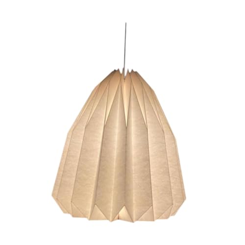perfk Origami-Lampenschirm aus Papier, Pendelleuchtenschirm, Beleuchtungskörper, Ersatz für Origami-Lampenschirm aus Papier, Faltenlampenschirm für Teehaus, b perfk Origami-Lampenschirm aus Papier, Pendelleuchtenschirm, Beleuchtungskörper, Ersatz für Origami-Lampenschirm aus Papier, Faltenlampenschirm für Teehaus, b von perfk