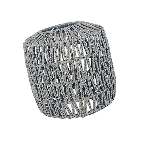 perfk Pendelleuchtenschirm gewebter Boho-Deckenleuchtenschirm Weidenpapier Seil Rattan Kronleuchter Abdeckung für Küche Restaurant Schlafzimmer Aufenthaltsraum, Quadratisch rund Grau perfk Pendelleuchtenschirm gewebter Boho-Deckenleuchtenschirm Weidenpapier Seil Rattan Kronleuchter Abdeckung für Küche Restaurant Schlafzimmer Aufenthaltsraum, Quadratisch rund Grau von perfk
