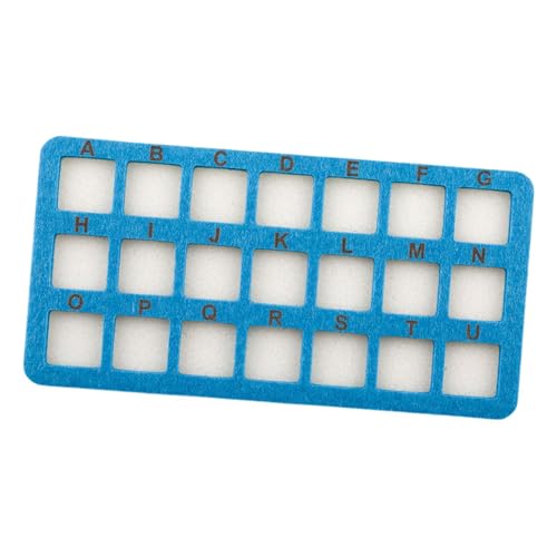 perfk Perlenmatte, Perlenpad, 21 Gitter mit Gittern, DIY-Organizer-Board, Schwamm-Perlenmatte für Halsketten, Blau perfk Perlenmatte, Perlenpad, 21 Gitter mit Gittern, DIY-Organizer-Board, Schwamm-Perlenmatte für Halsketten, Blau von perfk