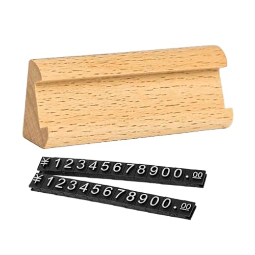 perfk Preisschilder Verstellbarer Stand Etikett Verkauf Holzausstellungsstand Preisinhaber Holz für Juweliergeschäfte Büro Einkaufszentrum Uhr Uhr Uhr, Hellgelb Silber perfk Preisschilder Verstellbarer Stand Etikett Verkauf Holzausstellungsstand Preisinhaber Holz für Juweliergeschäfte Büro Einkaufszentrum Uhr Uhr Uhr, Hellgelb Silber von perfk