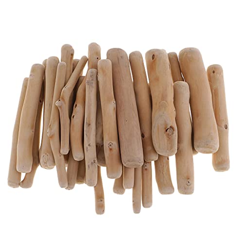 perfk Rundstab Aus Holzzweig in Treibholzscheiben für Freizeit, Stick, 8-10cm von perfk