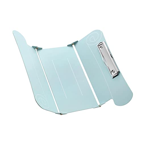 perfk Tragbares Papier-Klemmbrett, multifunktional mit Aufklebern, Schreiben, Zeichnen, Pappe, Aluminium für den Restaurant-Arbeitsplatz, Blau von perfk