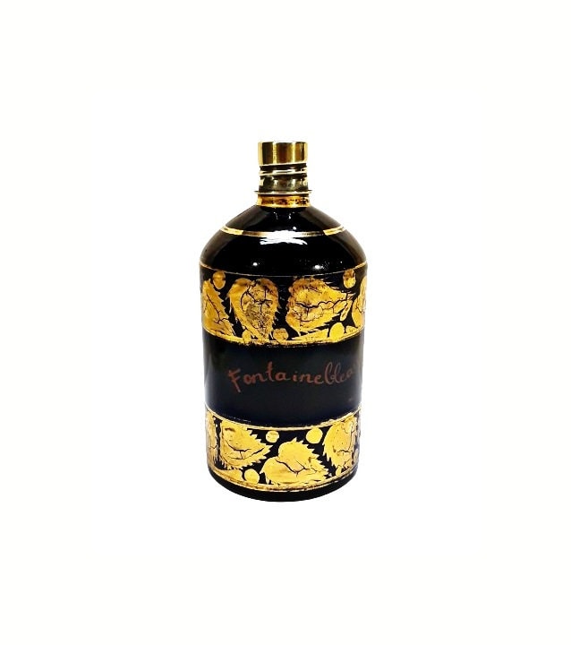 Antike Fontainebleau Parfüm Flasche Industria Argentinien Vintage 1920Er Jahre Lokion Vergoldetes Schwarzes Glas Art Deco von perfumefetish