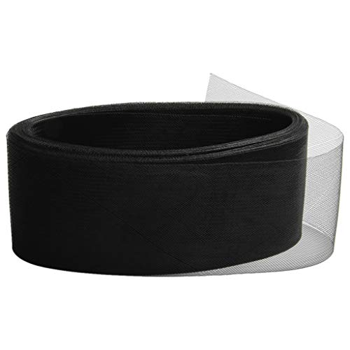 PETSOLA Crinoline Krinoline Netzband Versteifungsband Formband für Tischrock DIY Wohnkultur - Schwarz PETSOLA Crinoline Krinoline Netzband Versteifungsband Formband für Tischrock DIY Wohnkultur - Schwarz von petsola