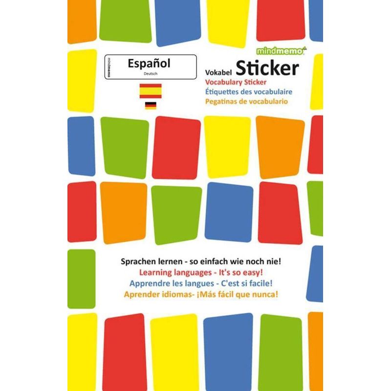 Mindmemo Vokabel Sticker - Grundwortschatz Español / Deutsch - 280 Vokabel-Aufkleber - Fischer Henry, Hunstein Philipp, Gebunden von phiep