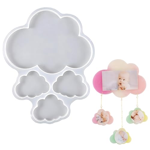 pilyero Wolkenform aus Kunstharz, Epoxidharz Formen Silikon Wolken, Moule pour Cadre Photo, Silikon, Geeignet für DIY Zuhause Fotorahmen Ornamente Kerze Seife Gips Produktionsform und Gipsprodukte pilyero Wolkenform aus Kunstharz, Epoxidharz Formen Silikon Wolken, Moule pour Cadre Photo, Silikon, Geeignet für DIY Zuhause Fotorahmen Ornamente Kerze Seife Gips Produktionsform und Gipsprodukte von pilyero