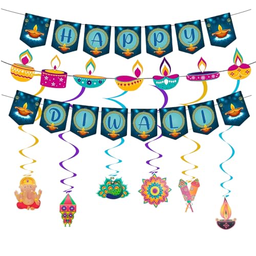 Happy Diwali Banner Deepawali Festival Photo Booth Requisiten Hängende Dekoration Papier Spirale Party Dekoration Indian Diwali Diyas Festival Indoor und Outdoor Home Deckenbedarf Set Happy Diwali Banner Deepawali Festival Photo Booth Requisiten Hängende Dekoration Papier Spirale Party Dekoration Indian Diwali Diyas Festival Indoor und Outdoor Home Deckenbedarf Set von ping pong balls