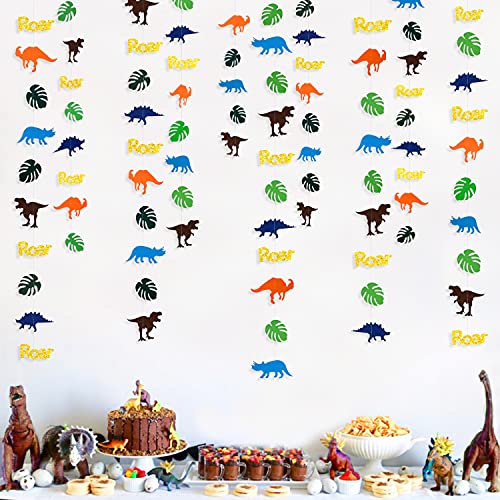 Dinosaurier-Party-Dekorationen, bunt, Dinosaurier-Brüllpalmenblätter, Girlande, Wimpelkette, Luftschlangen, Hintergrund für Dinosaurier, Geburtstag, Party, Jungen, Kinder, Dino-Thema, Jurassic World Dinosaurier-Party-Dekorationen, bunt, Dinosaurier-Brüllpalmenblätter, Girlande, Wimpelkette, Luftschlangen, Hintergrund für Dinosaurier, Geburtstag, Party, Jungen, Kinder, Dino-Thema, Jurassic World von pinkblume