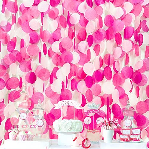 Party-Dekorationen, große Kreise, Punkte, Hintergrund, Girlande, Rosa, Seidenpapier, gepunktet, zum Aufhängen, für Geburtstag, Junggesellinnenabschied, Verlobung, Hochzeit, Brautparty, Partyzubehör Party-Dekorationen, große Kreise, Punkte, Hintergrund, Girlande, Rosa, Seidenpapier, gepunktet, zum Aufhängen, für Geburtstag, Junggesellinnenabschied, Verlobung, Hochzeit, Brautparty, Partyzubehör von pinkblume