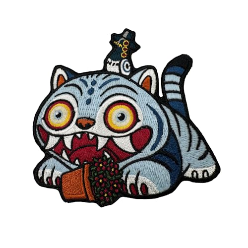Flicken zum Aufbügeln, Motiv: koreanischer Tiger, leuchtet im Dunkeln Flicken zum Aufbügeln, Motiv: koreanischer Tiger, leuchtet im Dunkeln von pinupper