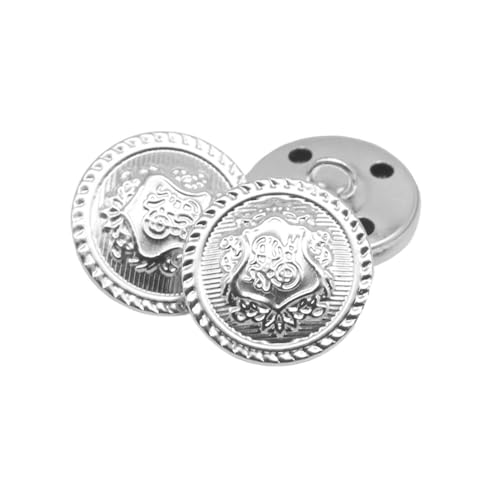 10 Stück/Los, 15/18/20/23/25 mm, Vintage-Kupfer-Metallknöpfe, Kleidungsstück, Übermantel, Nähzubehör, Knöpfe für Kleidung, Handwerk, DIY (NO09, 20 mm) von pipisweet