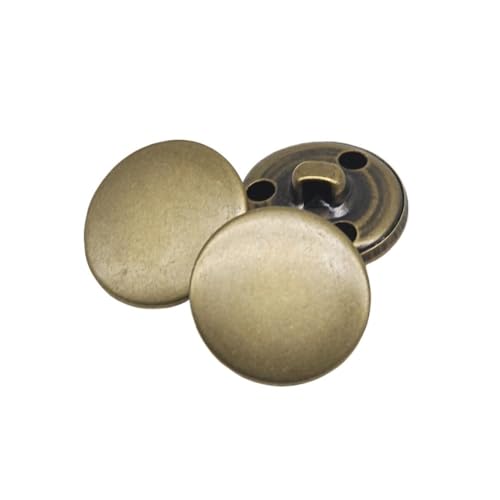 10 Stück/Los, 15/18/20/23/25 mm, Vintage-Kupfer-Metallknöpfe, Kleidungsstück, Übermantel, Nähzubehör, Knöpfe für Kleidung, Handwerk, DIY (Nr. 18, 22 mm) von pipisweet