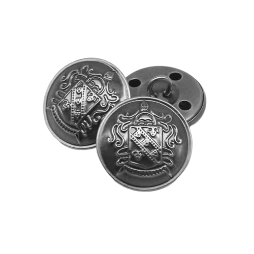 10 Stück/Los, 15/18/20/23/25 mm, Vintage-Kupfer-Metallknöpfe, Kleidungsstück, Übermantel, Nähzubehör, Knöpfe für Kleidung, Handwerk, DIY (Nr. 20, 18 mm) von pipisweet