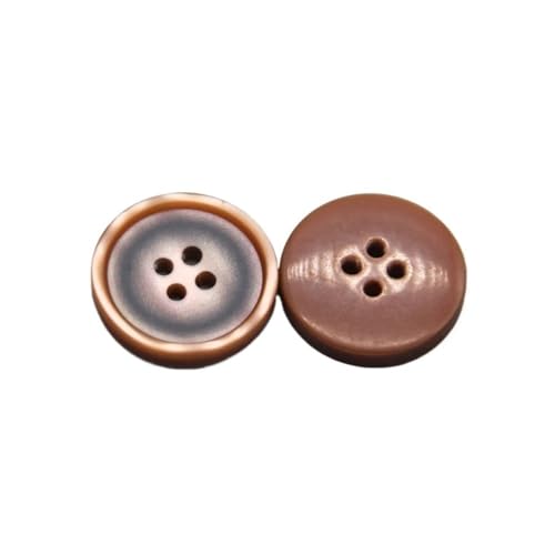 15/18/20/23/25 mm modische blaue runde Harzknöpfe für Kleidung, Herren, Hosen, Mantel, Jacke, DIY, Handwerk, Nähzubehör (Orange, 20 mm, 15 Stück) von pipisweet