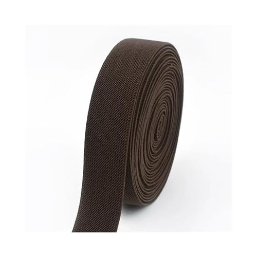 3/5 Meter, 10–50 mm elastische Bänder für Hosen, Taille, Gummiband, Stretch-Gurtband, Gürtel, DIY, Unterwäsche, Kleidung, Nähzubehör (Kaffee, 5 m _ 50 mm) von pipisweet