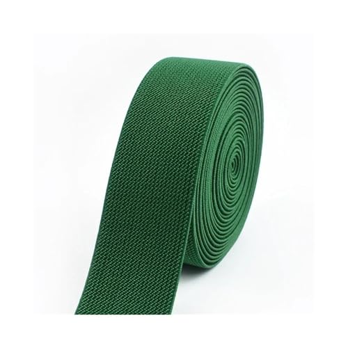 3/5 Meter, 10–50 mm elastische Bänder für Hosen, Taille, Gummiband, Stretch-Gurtband, Gürtel, DIY, Unterwäsche, Kleidung, Nähzubehör (grün, 5 m _ 25 mm) von pipisweet