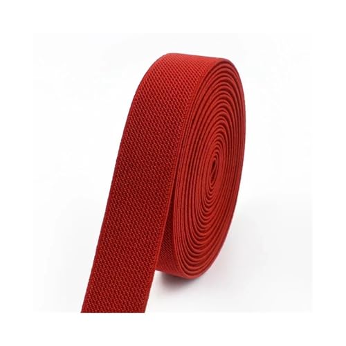 Elastische Bänder für Hosen, Taille, 3/5 Meter, 10–50 mm, elastisches Gurtband, Gürtel, DIY, Unterwäsche, Kleidung, Nähzubehör (rot, 3 m _ 30 mm) von pipisweet