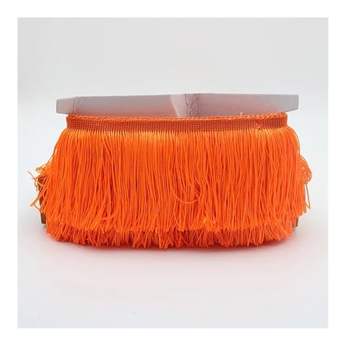 Fransenborte aus Polyester, 15 cm lang, für Vorhänge, Kleidung, Fransen zum Nähen, Basteln, Orange von pipisweet
