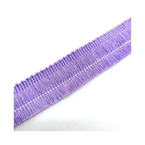 Spitzenband mit Quasten, Fransen, Baumwolle, ethnische Spitzenbesatz, Nähen, lateinamerikanisches Kleid, Bühnenkleidung, Vorhang, dekorativ, DIY (lila) von pipisweet