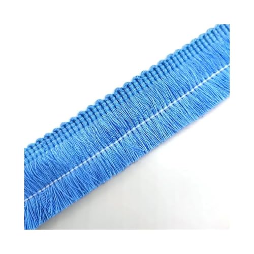 Spitzenband mit Quasten, Fransen, Baumwolle, ethnisches Spitzenband, Nähen, lateinamerikanisches Kleid, Bühnenkleidung, Vorhang, dekorativ, DIY (Himmelblau) von pipisweet