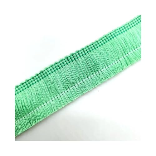 Spitzenband mit Quasten, Fransen, Baumwolle, ethnisches Spitzenband, Nähen, lateinamerikanisches Kleid, Bühnenkleidung, Vorhang, dekorativ, DIY (Obstgrün) von pipisweet