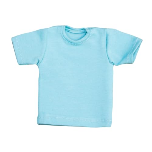 1/6 Maßstab Figur Puppe Kleidung T-Shirt Kurzarm Outfit für 30,5 cm männliche und weibliche Sammel-Actionfiguren - Hellblau von pistro