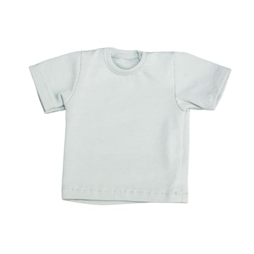 1/6 Maßstab Figur Puppe Kleidung T-Shirt Kurzarm Outfit für 30,5 cm männliche weibliche Sammel-Actionfiguren - Grau von pistro