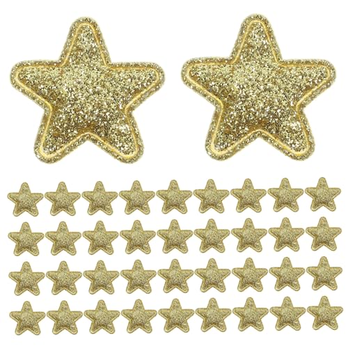 100 Stück Stern-Stern-Applikationen, glitzernde Strass-Stern-Aufnäher für Kleidung, Taschen und Kostüme, dekorative Verzierungen für Weihnachten und DIY-Projekte von pistro