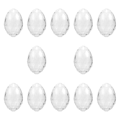 12 befüllbare Ostereier, transparenter Kunststoff, Ostereiersuche, Partygeschenke, Klassenzimmer, Belohnungen, Süßigkeitenbehälter, Bastelarbeiten, Dekorationen, 8 x 5,5 cm, transparent 12 befüllbare Ostereier, transparenter Kunststoff, Ostereiersuche, Partygeschenke, Klassenzimmer, Belohnungen, Süßigkeitenbehälter, Bastelarbeiten, Dekorationen, 8 x 5,5 cm, transparent von pistro