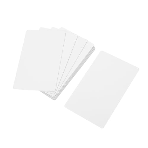 20 Stück Aluminium-Visitenkarten für Sublimation, doppelseitige weiße Metall-Namenskarten – DIY professionelle Verwendung & Souvenirs von pistro