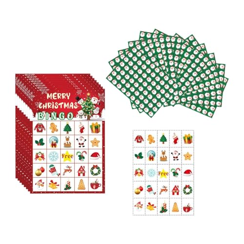 24 Weihnachten Bingo Karten Gruppenspiel für Erwachsene Familie Große Gruppen Urlaub Party Festliche Unterhaltung 24 Weihnachten Bingo Karten Gruppenspiel für Erwachsene Familie Große Gruppen Urlaub Party Festliche Unterhaltung von pistro