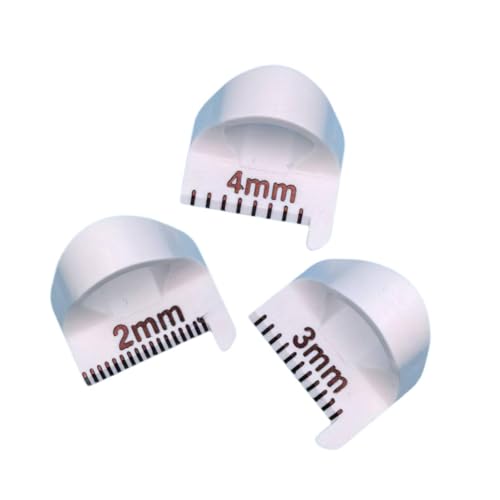 3 x Kantenstich-Lineale, ergonomische Nahtführungsschablone zum Säumen, Nähen, gerade, 4,9 x 4,9 x 2,7 cm, Weiß 3 x Kantenstich-Lineale, ergonomische Nahtführungsschablone zum Säumen, Nähen, gerade, 4,9 x 4,9 x 2,7 cm, Weiß von pistro