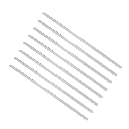 8 Stück Edelstahl-Armband-Innenkern für DIY-Schmuckherstellung – wiederverwendbare Silberformen für handgefertigte Manschettenarmbänder von pistro