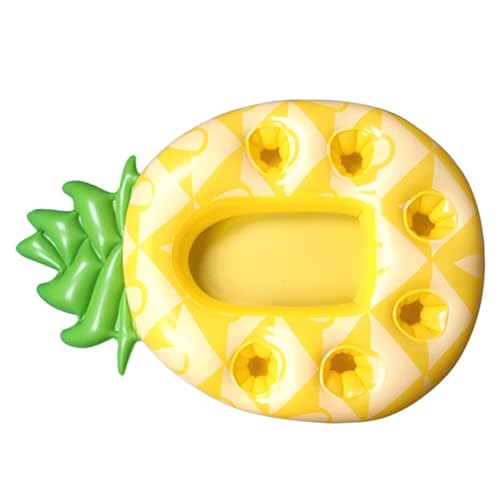 Aufblasbarer schwimmender Pool-Getränkehalter mit Aufbewahrungslöchern für Getränke, Snacks, Handys, PVC-Getränkehalter für Pool-Party, Strand, Whirlpool, Ananas Aufblasbarer schwimmender Pool-Getränkehalter mit Aufbewahrungslöchern für Getränke, Snacks, Handys, PVC-Getränkehalter für Pool-Party, Strand, Whirlpool, Ananas von pistro