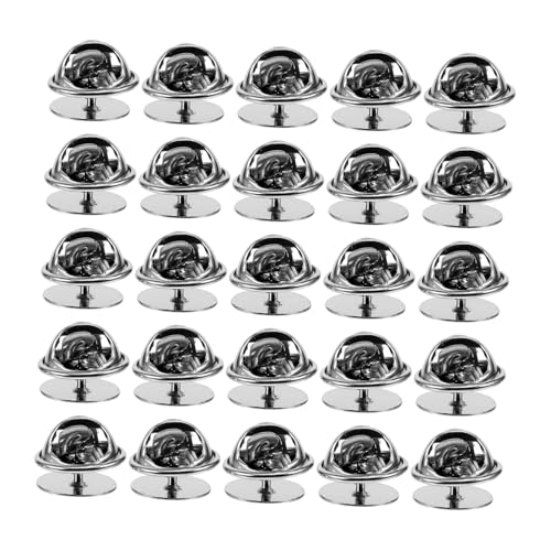Brosche mit Verriegelungsverschluss, Sicherheitsverschlüsse, silberfarbener Metallverschluss für Bastelarbeiten, Anstecknadel-Zubehör, Kleidung und Hüte von pistro