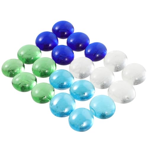 Glasperlen für Aquarium-Dekorationen, verschiedene Farben, 100 g, für Blumentöpfe, Hochzeiten und Blumenarrangements, 1 Set Glasperlen für Aquarium-Dekorationen, verschiedene Farben, 100 g, für Blumentöpfe, Hochzeiten und Blumenarrangements, 1 Set von pistro