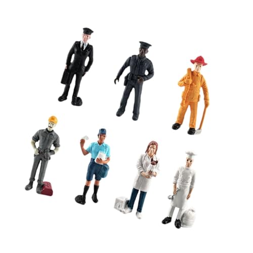 Karriere-Statuen-Figuren-Set, PVC-Simulationsfiguren für Dekoration, Kuchendekoration, Kinderspielzeug, 7 Stück Karriere-Statuen-Figuren-Set, PVC-Simulationsfiguren für Dekoration, Kuchendekoration, Kinderspielzeug, 7 Stück von pistro