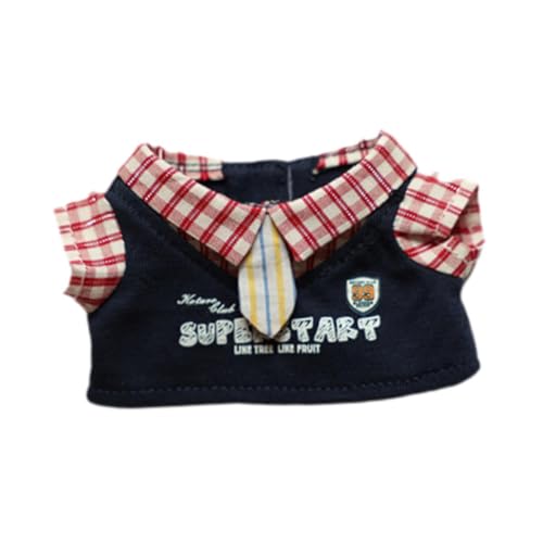 Puppen-T-Shirt, handgefertigt, Miniatur-Kleidung für 17 cm Puppen, 6 x 4 cm, Puppenkleidung, Zubehör, Outfit-Kleidung von pistro
