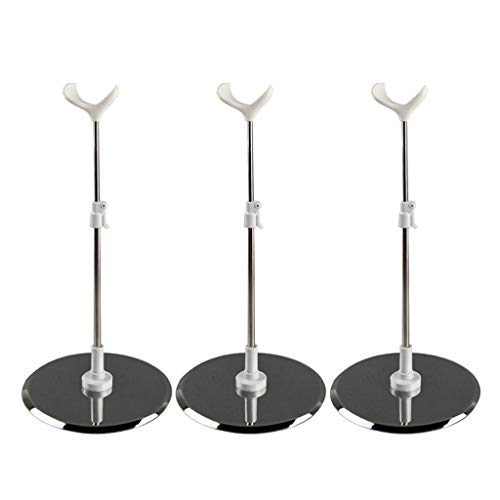 Puppenständer aus Edelstahl für Puppen im Maßstab 1/3, 1/4, verstellbar, abnehmbar, 3 Stück Puppenständer aus Edelstahl für Puppen im Maßstab 1/3, 1/4, verstellbar, abnehmbar, 3 Stück von pistro