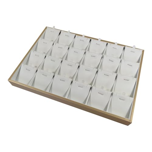 Schmucktablett für Halskette und Anhänger, Aufbewahrungsbox für Live-Übertragung, Stil A, Faserplatte, 35 x 24 cm Schmucktablett für Halskette und Anhänger, Aufbewahrungsbox für Live-Übertragung, Stil A, Faserplatte, 35 x 24 cm von pistro