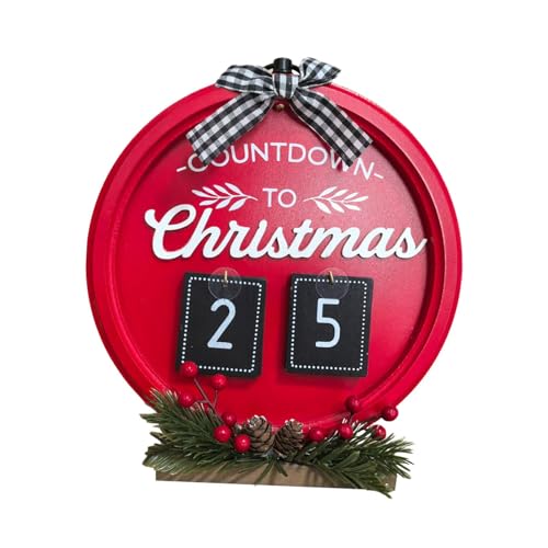 Weihnachts-Adventskalender aus Holz zum Aufhängen, Wanddekoration für Zuhause, Büro, Party Weihnachts-Adventskalender aus Holz zum Aufhängen, Wanddekoration für Zuhause, Büro, Party von pistro