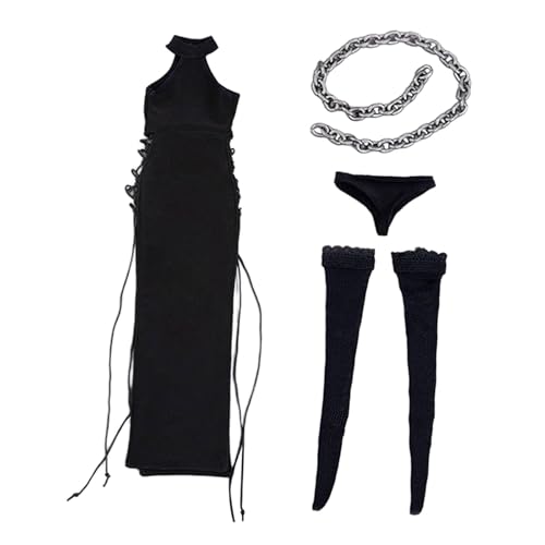 pistro 1:6 Female Tie Up Dress Set für Actionfiguren, Kleidung für 12 Zoll Puppen mit Strümpfen und Zubehör pistro 1:6 Female Tie Up Dress Set für Actionfiguren, Kleidung für 12 Zoll Puppen mit Strümpfen und Zubehör von pistro